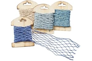 Hobbyfun Fischernetz 13 x 100 cm, Aqua, Polyester, Blau, Schnelltrocknend, Fischen