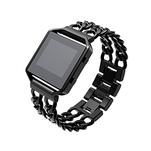 Wearlizer Ersatz Metal Armband mit Metallrahmen für Fitbit Blaze - 2