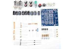 FTVOGUE 6J1 Vakuum Röhrenverstärker Bausatz, Vorverstärker Platine mit 2 Kanälen, DIY Kit für MP3 DVD Handys, 77 x 75 mm