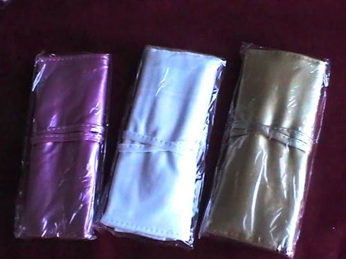 7 Make Up Makeup Brushes, Blusher Clush Eye Shadow Lips in Set in Elegant leather case white or Lilac