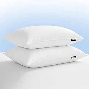 CareFoam Adjustable Microfiber Pillow Set of 2, Soft & Fluffy Sleeping Pillows, Hollow Fibre Filling, Adjustable Height, Breathable & Skin-Friendly, 16 x 24 Inch / 41 x 61 cm