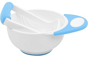 Food Mashing Bowl Set, Manual Baby Food Processor Bowl, Portable Baby Mash Bowl, Dishwasher Safe Food Mash Bowl With Grinding Rod, Non-Slip Fruit Vegetable Puree Mash Bowl For Mashing Food