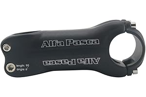 Alfa Pasca Tige de vélo Carbone vélo de Route VTT Pas de Logo + -6/17 degrés 3K Brillant/Mat 31,8 * 70/80/90/100/110/120/130mm