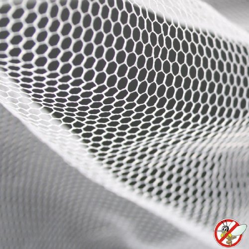 Oramics 108736 Moskitonetz, Stoff, weiß, 10 x 10 x 1 cm - 4