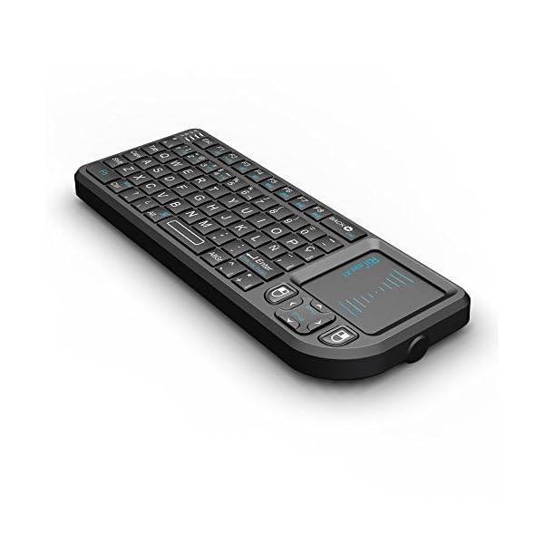 Rii Mini X1 teclado inalámbrico con ratón táctil - compatible con Smart TV, Mini PC Android, PlayStation, Xbox, HTPC, PC… - Image 4