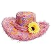 Produktbild Widmann 2598E - Hut Ibiza mit Plüschrand und Sonnenblume für Erwachsene, One Size