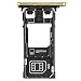 Produktbild Original Sony SIM und SD Halter lime / limette für Sony Xperia X Performace DUAL (Dual Sim SD Holder, Tray) - 1302-3715