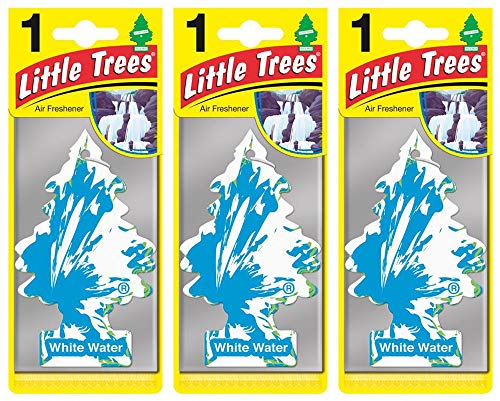 Little Trees Piccoli Alberi LTZ055 Air freshener-White Acqua fragrance-3-pack, Set di 3