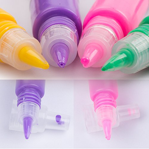 ZeWoo 12 Farben 3D Nageldesign-Lackstifte Nagel Maniküre / Pediküre Nagel Kunst Feder Stifte Set für Nagel Kunst Salon DIY - 4