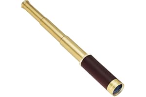 Telescopio monocular Retro Pirata 25 x 30 mm Mini Monocular, Urbetter Ajustable Empujar Tirador de Mano Impermeable Bolsillo monocular telescopio Bolsa de Transporte para niños Scouts