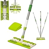 Arsimo 360 Derece D&ouml;nebilen Teleskopik Pratik Temizlik Mopu Clamp Cloth Sihirli Mop