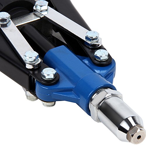 Nietzange Blindnietzange Hebelnietzange 3,2-6,4 Nietmutternzange Nietzenzange Nietgerät inkl. 5 Mundstücke 445mm - 4