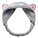 Sanwood Cute Girls Womens Cat Ears Headband (Grey)