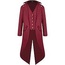 Jiumaocleu Heren lange Tench Jassen Steampunk Vintage Hooded Jas Winddicht Warm Middeleeuws Gothic Victoriaanse Onregelmatige Staartjas Halloween Kerstkostuum S-5XL, Zwart, L