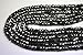Produktbild 4 mm, Full 53,3 cm lang Strand, Schwarz Spinell feinstem Qualität Micro facettiert Box Form Briolettes.