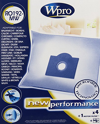 Wpro RO192-MW, 5 mm, 16.5 mm, 23.5 mm - Bolsa de aspiradora