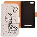 Produktbild Lankashi PU Flip Leder Tasche Hülle Case Cover Schutz Handy Etui Skin Für XIAOMI MI 4i / Mi 4c 5" Giraffe Design