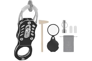 FLOWERINGBETER Compact Coin Tester Kit with Resonant Frequency Authentication and Precision Calipers, Designed for Portable Verification of Gold and Silver Coins