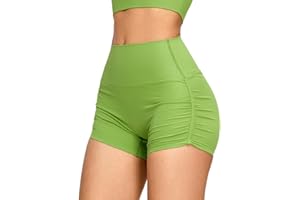 BOVLDEMT Cycling Shorts Women Crossover Gym Shorts with Pockets Ultra-Thin for Summer