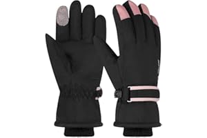 Toyosport Winter Snowboard & Ski Gloves: Thermal Waterproof Windproof Gloves for Women & Men Skiing, Walking, Cycling