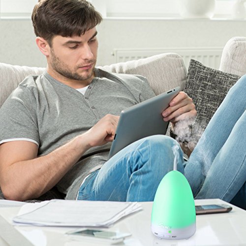 Seneo 100ml Luftbefeuchter, Aroma Diffusor mit 7 Farben LED Lichter - 5