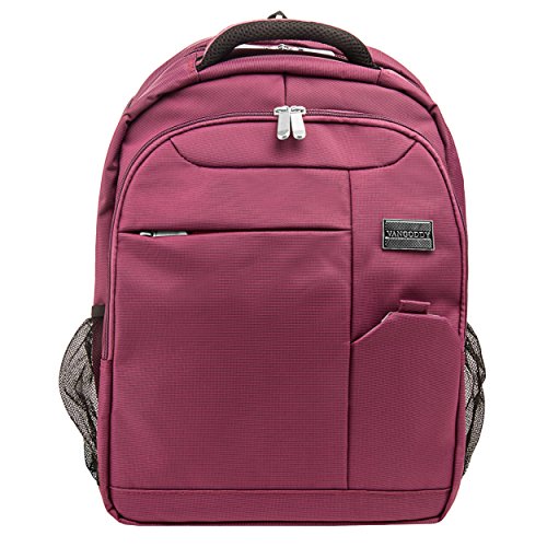 VanGoddy Germini Series Gepolsterte Laptop / Ultrabook Backpack-Rucksack, für Uni, Schule, Reise, mit gefütterter Laptop-Einlage, Abmessungen (Schwarz)