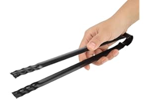 Atyhao Pinza Multifunzionale per Barbecue in Metallo Morsetto per Immondizia Strumenti per Servire Carbone Grillbrikett, Pinza per, Pinza per Carbone BBQ, Pinza per Carbone, Pinza