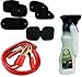 Auto Pearl - Combo Of - Car 500 Amp Heavy Duty Jumper Booster Cables , Chipkoo Sun Shade Curtain Black Set of 6 And Dash Board Polish White RS.1299.00