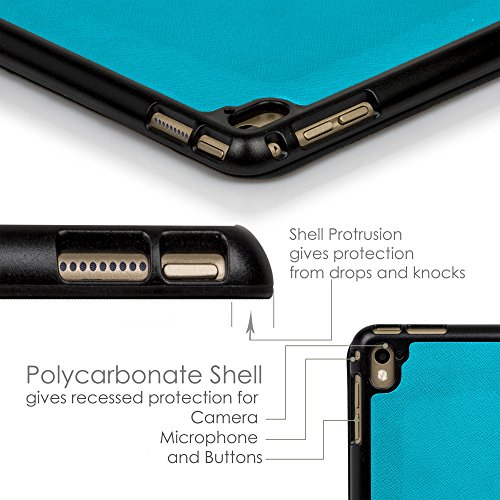 Forefront Cases® Apple iPad Pro 9.7 A1673 (Veröffentlicht März 2016) Origami Hülle Schutzhülle Tasche Smart Case Cover Stand – Rundum-Geräteschutz und intelligente Auto Schlaf / Wach Funktion inkl. Eingabestift und Displayschutz - 7