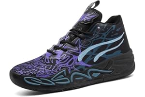 BOLOGNIFI Chaussures de Basket-Ball for Hommes, Maille Respirante, Chaussures de Sport à la Mode, Chaussures de Loisirs