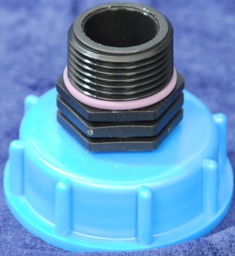 AM135 Auslauf IBC-Container-Zubehör-Regenwasser-Tank-Adapter-Fitting-Kanister