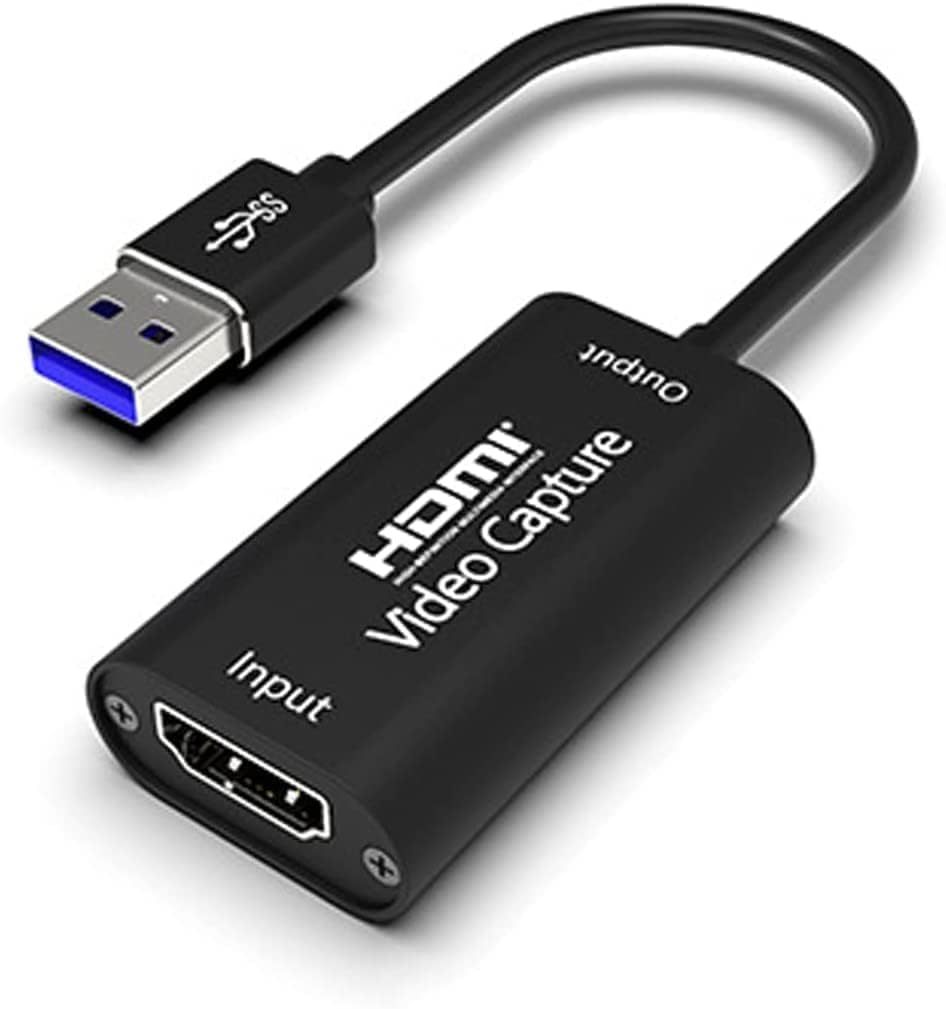 RyzCare HDMI Video Capture Card USB 2.0 4K HDTV Video Capture Card Device 1080P@60Hz Capture Card via OBS Connect DSLR Camcorder for Live Broadcast Gaming Streaming Teaching or Meeting