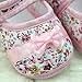 Baby Infant Girls Princess Warm Pink Bowknot Cotton Shoes Soft Bottom (Size 12 for 0-9 months baby)