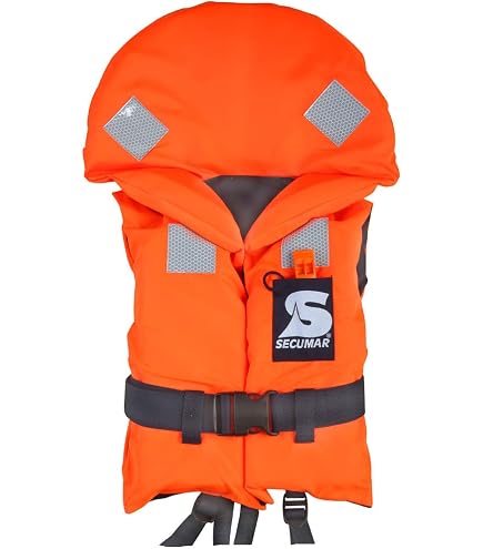 Helly Hansen Baby Safe+ Gilet Salvagente 50N – Unisex Per Bambini 10/25 Kg, Arancione Fluor, Zip Frontale E Tasca In Velcro