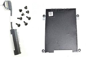DBTLAP Compatibles para DELL Latitude 5490 5491 5480 HDD Cable 80RK8 + Caddy Frame Bracket 0NDT6
