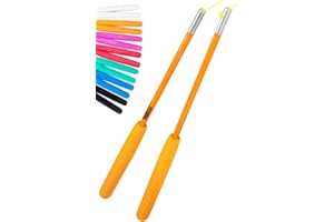 Juggle Dream Diabolo Jonglage Baguettes Superglass Solides et Légères en Fibre de Verre, Conçu pour Les Grinds et Les Communiqués de Bâton (Orange)