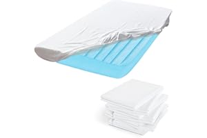 FOXTELL 8 PCS Kids Air Mattress Sheets Toddler Air Mattress Fitted Sheets Compatible with Intex Cozy Kidz Inflatable Airbed for Baby Shower Parties, Kids Sleepover Parties (Airbed are Not Included)