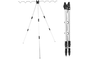 Leftwei Staffa per Canna da Pesca Resistente all'Usura in Lega di Alluminio, Supporti per canne da Pesca telescopici, Pesca in Mare per la Pesca Selvaggia
