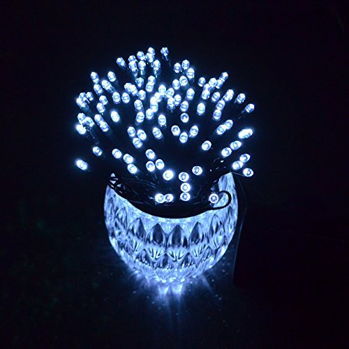 Solar LED Lichterkette mit 200 LEDs wasserdicht als Außenbeleuchtung, Deko-Beleuchtung, Garten-Beleuchtung, Party-Licht - 5