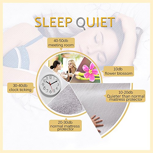 Bedecor® Matratzenschoner Wasserdicht Wasserundurchlässige Matratzenauflage Tencel 90×200 cm Original OEKO-TEX® - 5