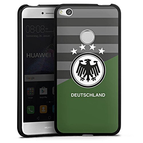 Huawei P8 Lite 2017 Silikon Hülle Case Schutzhülle Deutschland Auswärts EM Trikot Fußball Europameisterschaft