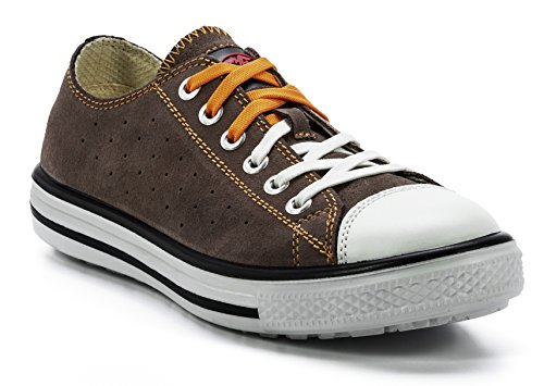 FTG Sicherheitsschuhe Music Afro Low S1P SRC, Sicherheitsschuh Sneaker braun