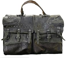 Silent People - Akrai Borchie Recycled leather Messenger - Italian Upcycled