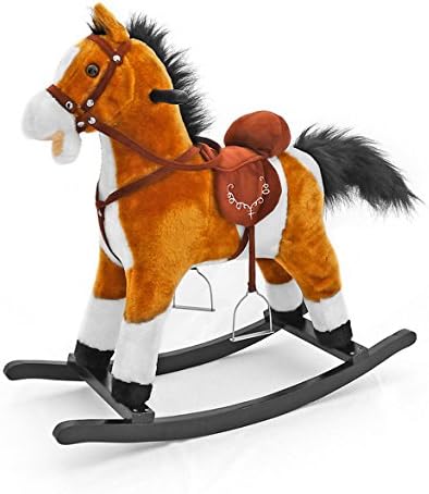 Woodega Mustang Rocking Rocking Horse – Wooden Handles and Shades 73x28,5x67 cm many colours available
