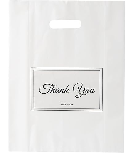 Aazon.co: Janlaugh 300 Pcs Sall Thank You Bags Bulk 6" X 8" Colorful