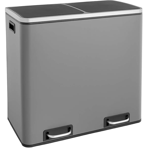 SVITA TM2X30 Treteimer 60 Liter Abfalleimer Mülleimer Design 