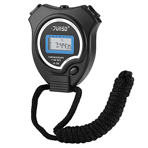 Digitale Stoppuhr Timer Handheld Digital Stoppuhr für Sports Training , Schwarz - 2