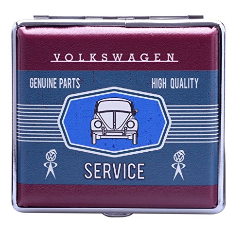 Preisvergleich Produktbild Zigarettenetui, Volkswagen Service, Käfer, rot