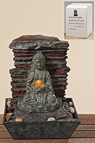 Brunnen Buddha mit LED-Licht, 1 Stück