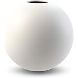 Cooee Design Ball Vase Vaso, Ceramica, Bianco, 8 cm